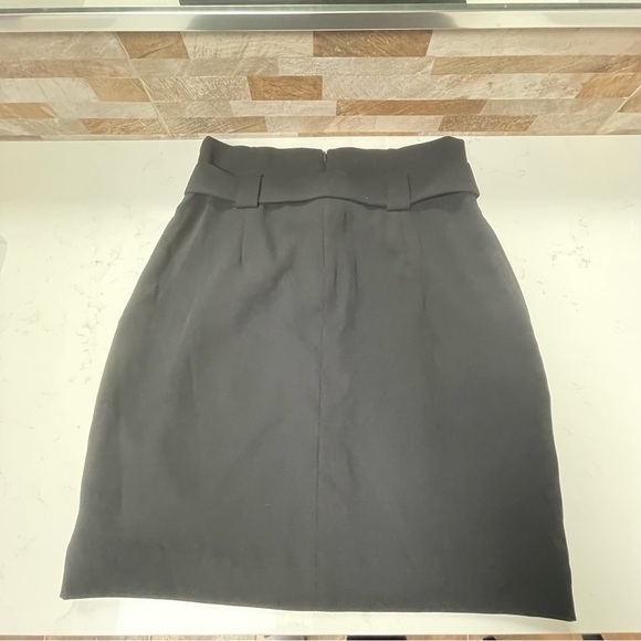 EXPRESS tulip style mini skirt w belt black Sz 8 - Picture 11 of 15